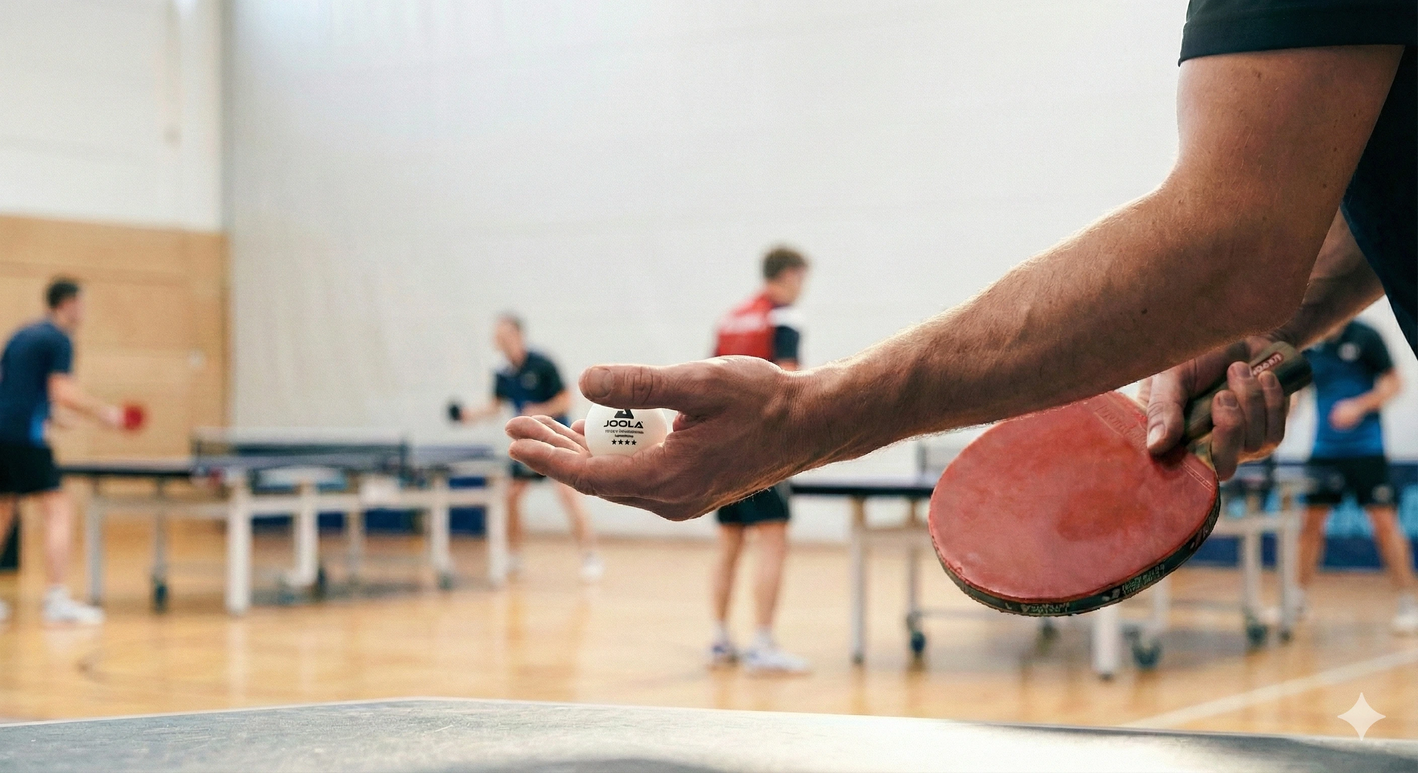 Bild von Spieler beim Topspin